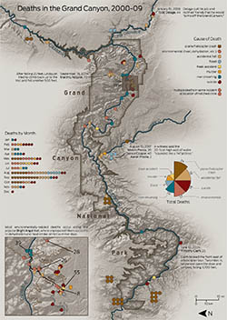 Deaths in the Grand Canyon, 2000-09, click for larger image