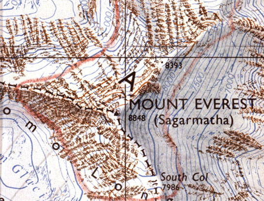 Topographic Map Of Everest Everest