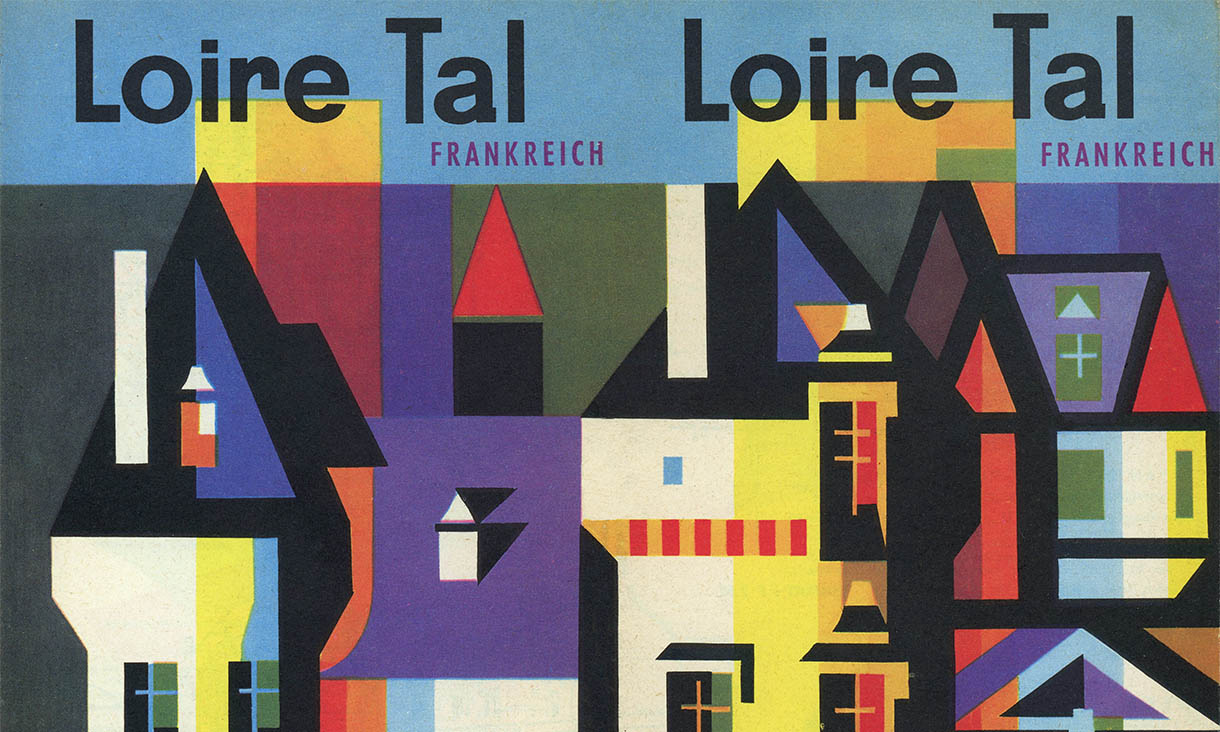 German language French tourist brochures, 1962 (pink) or 1963 (blue) or unknown (orange). Refresh page for more