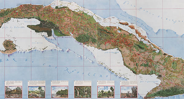 Mapa de los Paisajes de Cuba, click for larger image