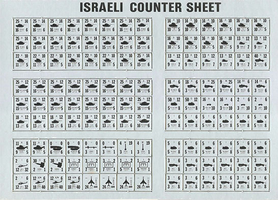 Arab-Israeli Wars countersheet, click for larger image