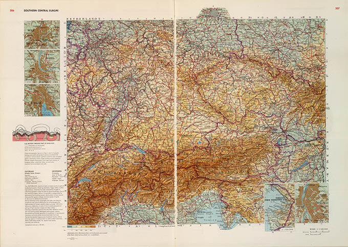 World Geo-graphical Atlas, Central Europe, click for larger image