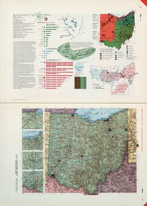 World Geo-graphical Atlas, Ohio, click for larger image