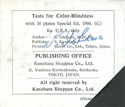Ault & Tests for Color Blindness, click for larger image