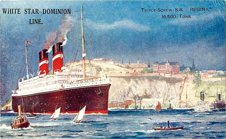 SS Regina postcard
