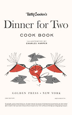Dinner for Two, title page, click for larger image