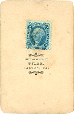 CDV back, click for larger image