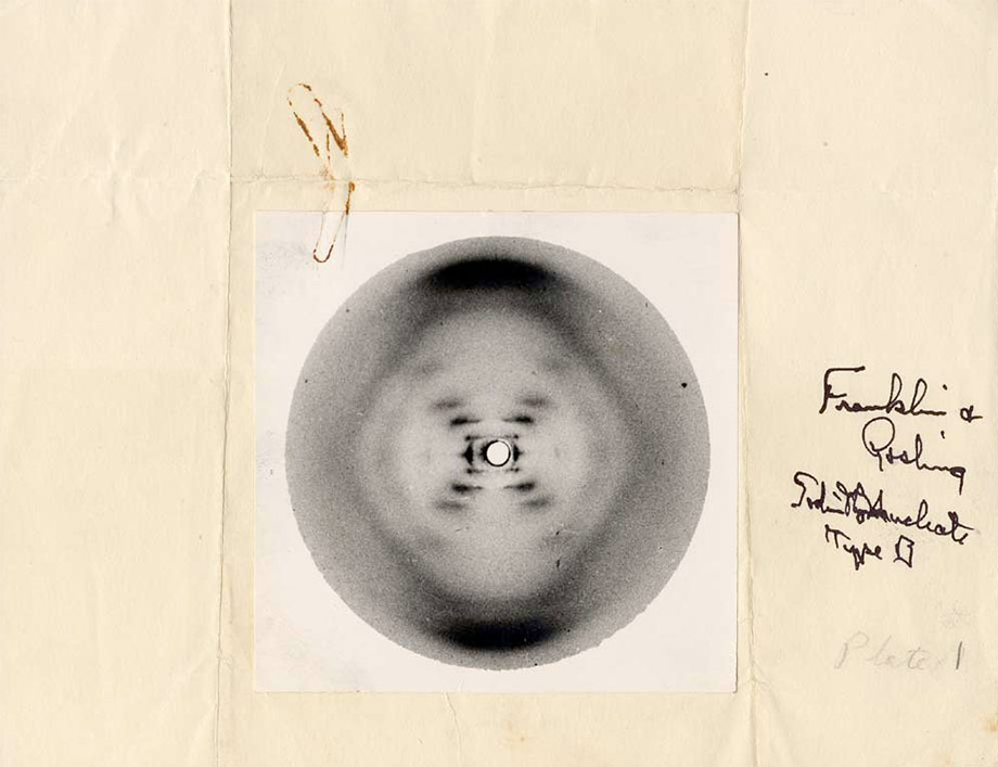 Linus Pauling's copy of Photo 51, click for larger image