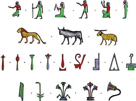 hieroglyphics examples