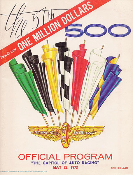1973 official race program