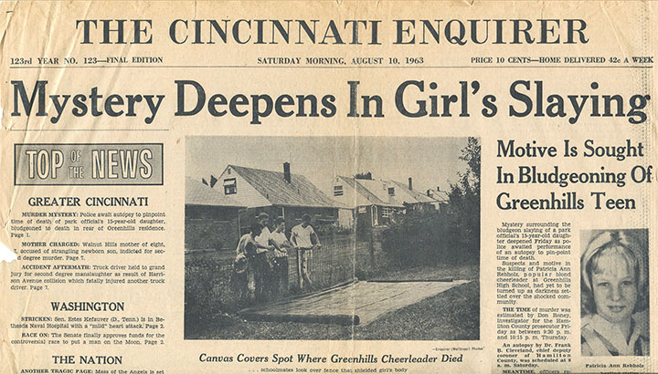 Cincinnati Enquirer, August 10, 1963, click for larger image