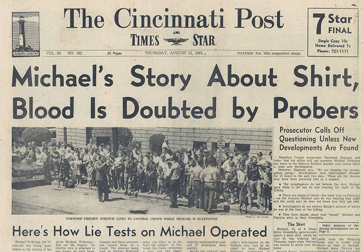 Cincinnati Post, August 15, 1963, click for larger image