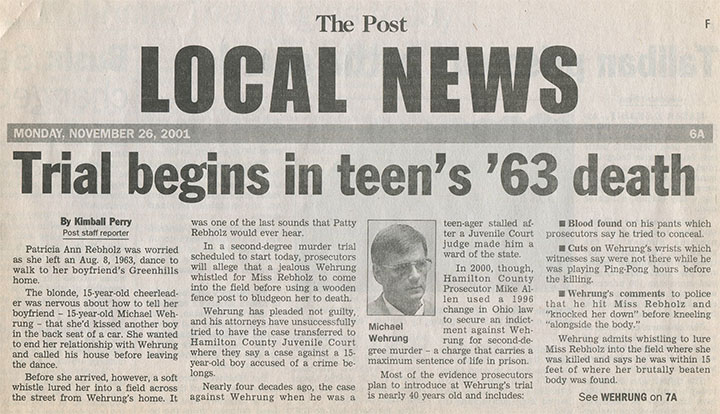 Cincinnati Post, November 26, 2001, click for larger image